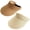 Beige+Khaki, variant on 2Packs Womens Sun Visor Hat Straw Sun Visors for Women Summer Packable Ponytail Beach Hats for Women Travel UPF 80+