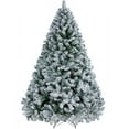 thumbnail image 1 of Árbol de Navidad Yaheetech, abeto cubierto de nieve de 7.5 pies con soporte, 1 of 9