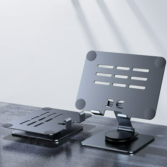 Aluminum Alloy Tablet Stand 360 Degree All Round Rotation Foldable High Load Bearing Capacity Large Area Backplate Infinite Angle Adjustment,Stand for Tablet