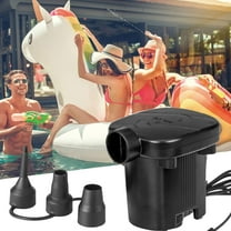 Inflatable Air Pump, Household Electric Pump, Portable Quiet Electric Air Pump for Swimming Pool Mattress Sofa Chair, Lightweight Compact Plastic Design