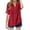 Red, variant on XIMIN Linen Shirts for Kids Girls Summer Button Down Shirts Short Sleeve Collared Plus Size V Neck Casual Blouses Boho Clothes Work Office Tshirts (7-8 Years, Watermelon Red)