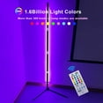 thumbnail image 4 of 59.1in RGB Corner Light w/16billion Light Colors and 300+ Scenes Modes LED Floor Light Bar 3 Control Methods for Music Sync Timing Dimmable Floor Ambient Light for Living Room Bedroom, 4 of 7