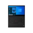 thumbnail image 6 of Lenovo ThinkPad X1 Extreme Gen 3 20TK - Intel Core i7 - 10850H / up to 5.1 GHz - vPro - Win 10 Pro 64-bit - GF GTX 1650 Ti - 32 GB RAM - 512 GB SSD TCG Opal Encryption 2, NVMe - 15.6" 1920 x 1080 (Full HD) - Wi-Fi 6 - black paint - kbd: US, 6 of 16