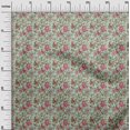 thumbnail image 3 of oneOone Viscose Jersey Mint Green Fabric Floral Craft Projects Decor Fabric Printed By The Yard 60 Inch Wide, 3 of 5