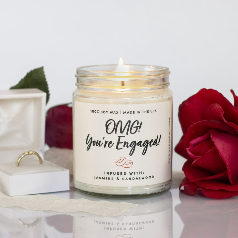 Engagement Gifts for Couples, Women, Newly Engaged, Bridal Shower Gifts for  Bride to Be, Engaged Gifts for Her Unique, Wedding Day Engagement Candle,  Bride Candle, Newly Wedding Gifts for the Couple 