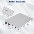 thumbnail image 2 of Threshold Ramp, 4" Rise, 800 lbs Load Capacity, Aluminum Adjustable Modular Ramp for Wheelchairs, Scooters, 2 of 6