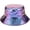 Purple, variant on Metallic Bucket Hat PU Leather Trendy Fisherman Hats Unisex Reversible Packable Sun Cap