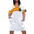 thumbnail image 1 of Stross Shooting Star-vestido blanco holgado con bolsillo para mujer vestido de verano vendaje de noche, 1 of 6