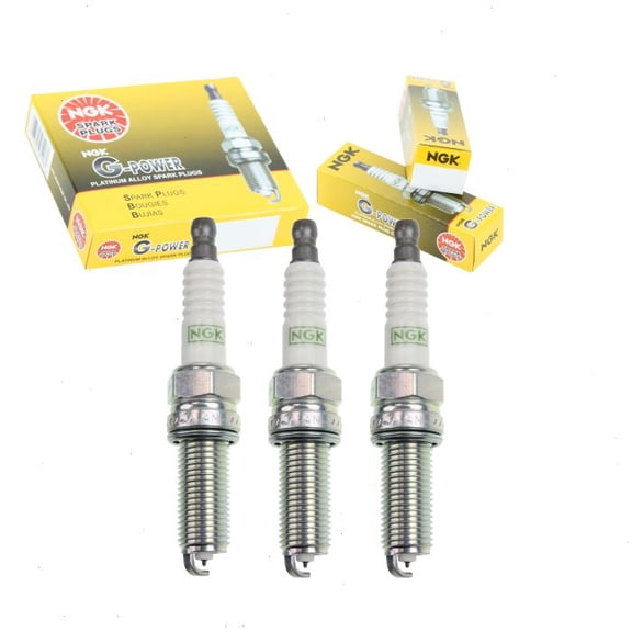 3 pc NGK G-Power Spark Plugs compatible with Smart Fortwo 1.0L L3 2008-2015