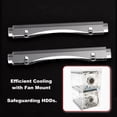 thumbnail image 2 of Transparent Acrylic Hard Drive Rack with 4-10 Bay Customization Options, DIY-Friendly Installation Kit Included, 5cm Thick Material for Enhanced Cooling & Stability, Multiple Size Variants Available, 2 of 7