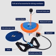iving Ventilator, 5 H Rechargeable Scuba Diving System,Waterproof Air Compressor with 39ft Hose & Diving Breathing Regulator Scuba Diving System for Recreational Diving Fishing