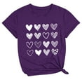 thumbnail image 2 of Meichang T-Shirts pour Femmes de la Saint-Valentin, T-Shirts Graphiques Mignons avec Cœur, Manches Courtes, Col Rond, Coupe Ample, T-Shirts de Fête, Cadeaux de la Saint-Valentin, 2 of 3