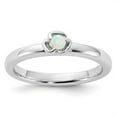thumbnail image 3 of Auriga Fine Jewelry 925 Sterling Silver Created Opal Ring for Women Size- 6, 3 of 6