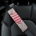 thumbnail image 4 of WYYP Hearts Polka Dot Romantic Car Seat Belt Cover Pad Funny Ideal for Car Interior Accessories 1Pcs, 4 of 5