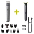 thumbnail image 1 of Recortadora de barba 11 en 1 Philips mod. MG5930 + Afeitadora Oneblade mod. QP1424, 1 of 8