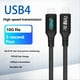 thumbnail image 3 of Cable de Datos USB4 40Gbps PD240W USB C A USB C Cable USB-C A Tipo C Cable de Datos para Pantalla Digital, 3 of 5