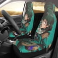 thumbnail image 3 of My Hero Academia Deku Car Seat Covers Accessories Vehicle Front Seat Protective Mat Cover 2pcs Universal Fit For SUV Sedan Van Trucks, 3 of 8