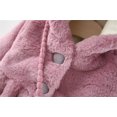 thumbnail image 4 of Infant Baby Girls Winter Coat Faux Fur Fleece Outwear Hooded Thick Warm Jacket With Bag, 4 of 7