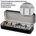 thumbnail image 5 of 6 Slot Watch Box Portable Travel Zipper Case Collector Storage Jewelry Storage Box(Black), 5 of 5