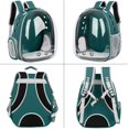 thumbnail image 2 of Pet Backpack Pet Portable Backpack Pet Travel Backpack Transparent Breathable Space Capsule, Green, 2 of 5