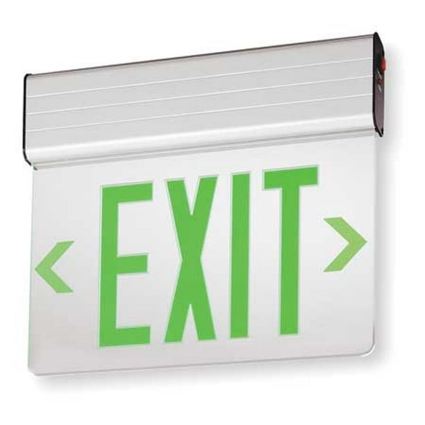 LITHONIA LIGHTING EDG 2 G EL M6 ACUITY LITHONIA Aluminum LED Exit Sign with Battery Backup