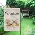 thumbnail image 3 of Spring Summer fall and winter Garden Flag 12x18 Inch,Flower Floral Bee Welcome Small Yard Flag Vertical Seasonal Farmhouse Yard Outdoor Outside Decoration, 3 of 5
