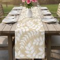 thumbnail image 6 of Table Runners 120 Inches Long Dress Scarves, Cream Leaves Farmhouse Coffee/Dining/Kitchen Table Decor Table Runner for Living Room, Farmhouse Botanical Branch Vintage Modern 13x120 Inch, 6 of 9