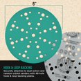 thumbnail image 3 of Dura-Gold Premium 120 Grit 6" Green Film Sanding Discs, 49-Hole Pattern, Box of 50 - Heavy-Duty Dustless Hook & Loop Backing Sandpaper for DA & Random Orbital Sanders, Sand Auto Paint, Wood Furniture, 3 of 6