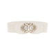 thumbnail image 1 of Cinturones elásticos INSPIRE CHIC de 2.36" de ancho, de cuero sintético con cuentas de ópalo y incrustaciones de rhinestone, cinturón ajustable elástico para vestido de 66 cm/26" color beige, 1 of 5