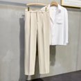 thumbnail image 3 of Pantalones de trabajo de oficina color caqui para hombre, trajes de sastrería social para hombre, pantalones, ropa, oferta, ropa de primera calidad, 3 of 5
