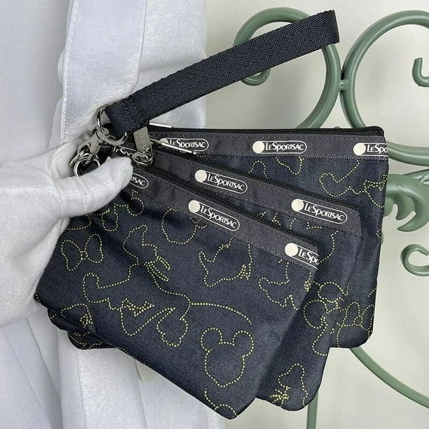 Lesportsac 3 uds Kawaii Sanrio Hello Kitty Snoopy dibujos animados lindo cambio de mano monedero cartera llave maquillaje embrague juguetes para niñas