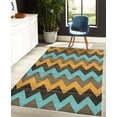 thumbnail image 4 of Chevron Decorative Rug, Zig Zag Lines Pattern on Wooden Looking Background Rustic Home Print, Quality Carpet for Bedroom Dorm and Living Room, 6 Sizes, Pale Orange, by Ambesonne, 4 of 4
