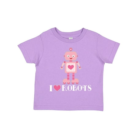 

Inktastic Robotics I Love Robots Girls Gift Toddler Toddler Girl T-Shirt