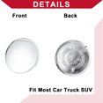 thumbnail image 5 of Universal Car Wheel Center Hub Cap Rim Cover Hub Caps for Most Cars 68mm 2.68" OD Chrome Silver Tone, 5 of 6