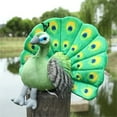 thumbnail image 4 of Peacock Plush Toys,Peacock Plush Stuffed Animal, 9.8 inch Simulation Peacock Plush Toy,Peacock Plushies - Cute Stuffed Animal Doll Pillow,Plush Toy Gifts for Birthday Gift and Home Decoration (Green), 4 of 5
