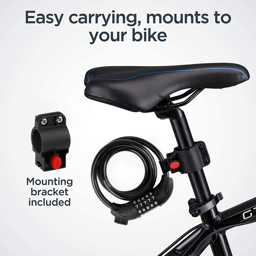 SUGARDAY Bike Lock Cable with 5-Digit Combination photo 5