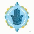 thumbnail image 2 of Prahl, Courtney 20x20 Gold Ornate Wood Framed with Double Matting Museum Art Print Titled - Hamsa Mandala I, 2 of 4