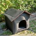thumbnail image 6 of Walbest Cat House Bed with Removable Cushion Pad Cozy Kitten Cave Cute Pet Tent Beds for Cats Puppy Small Dogs, 6 of 7
