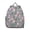 Grey-10, variant on Tropical Flower and Leaves Students Backpack - Vintage Floral and Skull Design with Comfortable Dual Shoulder Support, Lightweight School Bag
