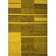 thumbnail image 1 of Ahgly Company Indoor Rectangle Abstract Yellow Contemporary Area Rugs, 4' x 6', 1 of 4