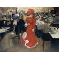 thumbnail image 2 of Henri Evenepoel 14x12 Gold Ornate Wood Frame and Double Matted Museum Art Print Titled - In the Cafe D’Harcourt in Paris (1897), 2 of 4
