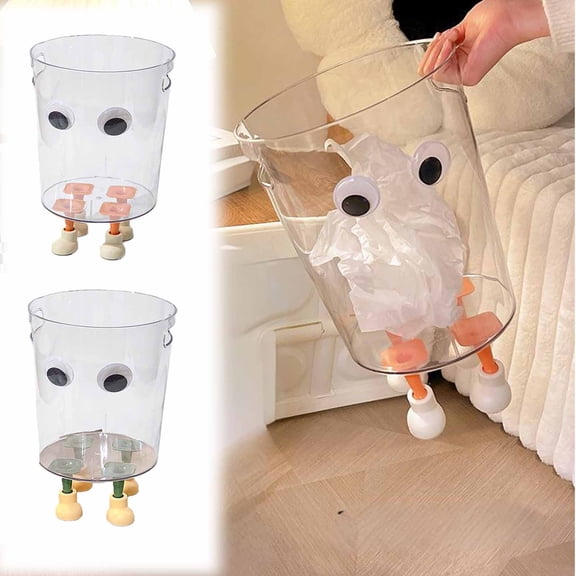 Viflosae Trash Can Office Trash Can Trash Can Household Kitchen Trash Can Bathroom Trash Can Transparent Trash Can