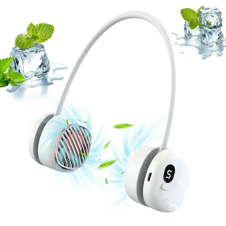 

Neck fan mini USB bladeless neck fan 5-way adjustable USB portable neck fan suitable for outdoor sports home office camping travel gift