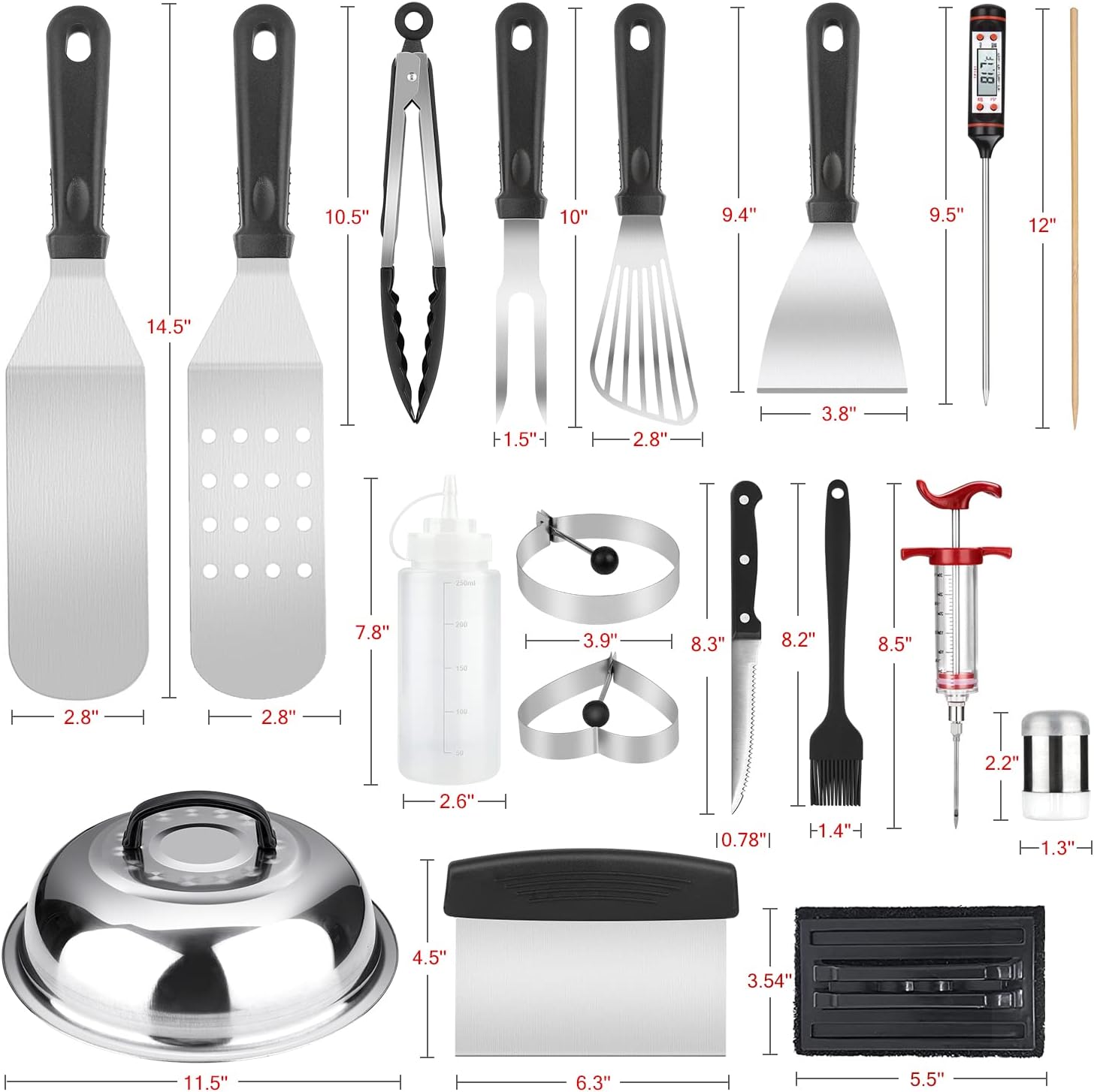 Beloadence 144-Piece Griddle Accessories Kit for Blackstone photo 2