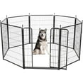 thumbnail image 1 of Historyli Corral para Perros,Valla de 8 Paneles Interior/Exterior,Corral de Ejercicio para Mascotas/Cachorros de Metal,Puerta Ancha y Umbral Bajo,Corral Portátil para Mascotas,32*40 Pulgadas, 1 of 6