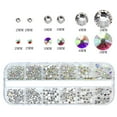 thumbnail image 2 of Flatback Rhinestones Assortment Set with Storage Box Home Salon DIY Flatback Rhinestone Crystals Assorted Kit Nail Art Handicraft Accessories, 2 of 7