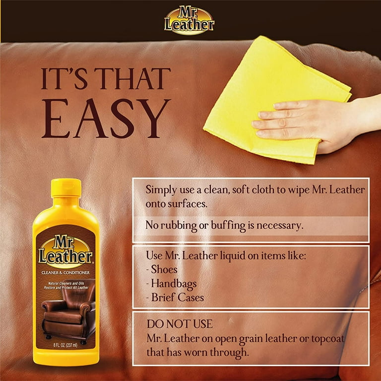 Mr. Leather Original Scent Leather Cleaner And Conditioner 8 oz