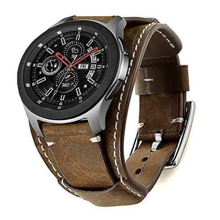 Coobes Leather Strap for Samsung Galaxy Watch 42mm Watch 3 41mm Active Gear S2 Walmart