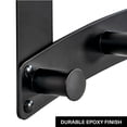 thumbnail image 4 of LYNK PROFESSIONAL® HOME™ Over Door Hooks Rack - 6 Hook Over Door Hanger - Over Door Towel Rack - Hanging Towels or Clothes - For Bathroom, Bedroom or Laundry Room – Lifetime Ltd. Warranty - Black, 4 of 7