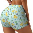 thumbnail image 3 of Athletic Shorts for Women, Duck Cartoon Seam Womens Shorts High Waisted Sport Running Workout Gym, 3 of 8